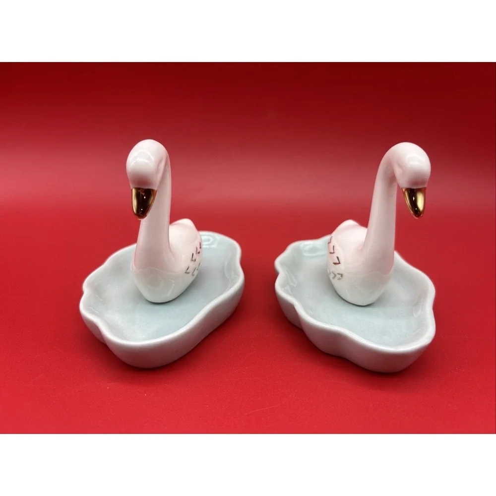 LC Lauren Conrad - Swan - Trinket Tray - Lot Of 2
